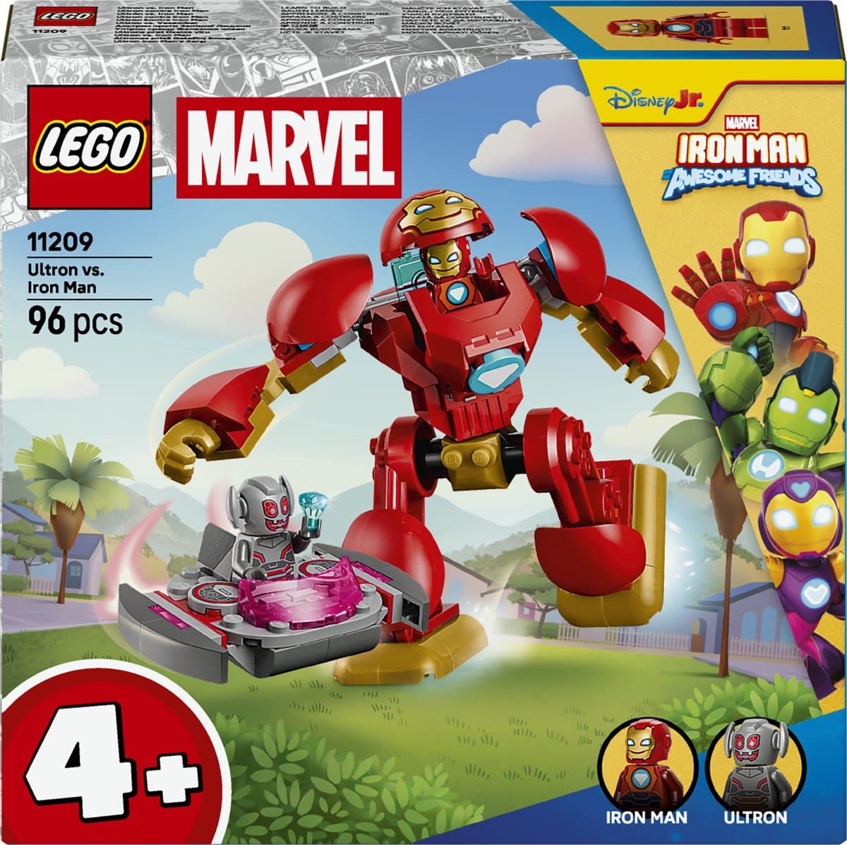 LEGO ǀ Marvel Iron Man en Zijn Fantastische Vriendjes Ultron tegen Iron Man Bouwpakket 11209