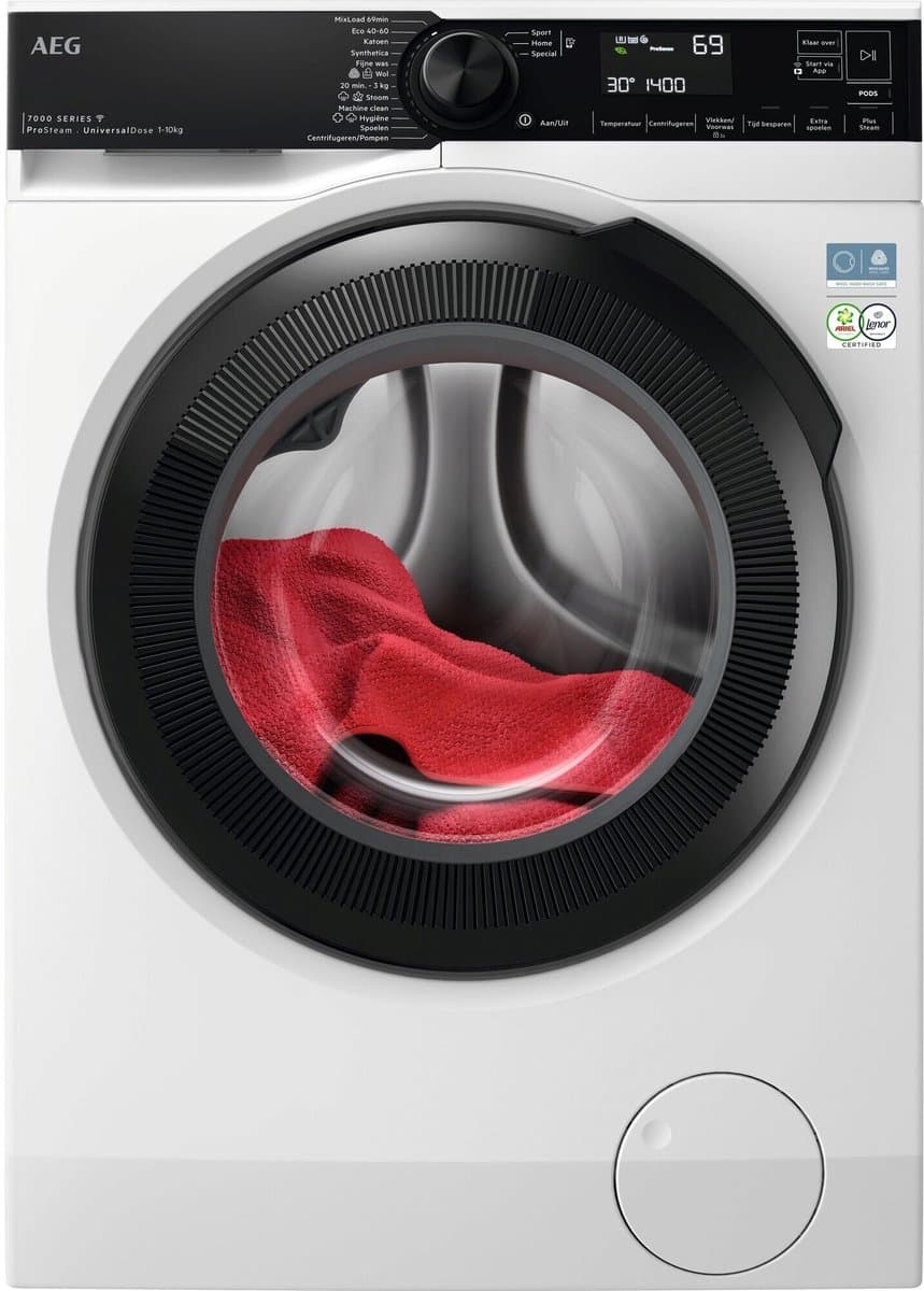 AEG LR7604UC4 7000 ProSteam® UniversalDose - Wasmachine - 10 kg - 40% zuiniger dan vereist voor A