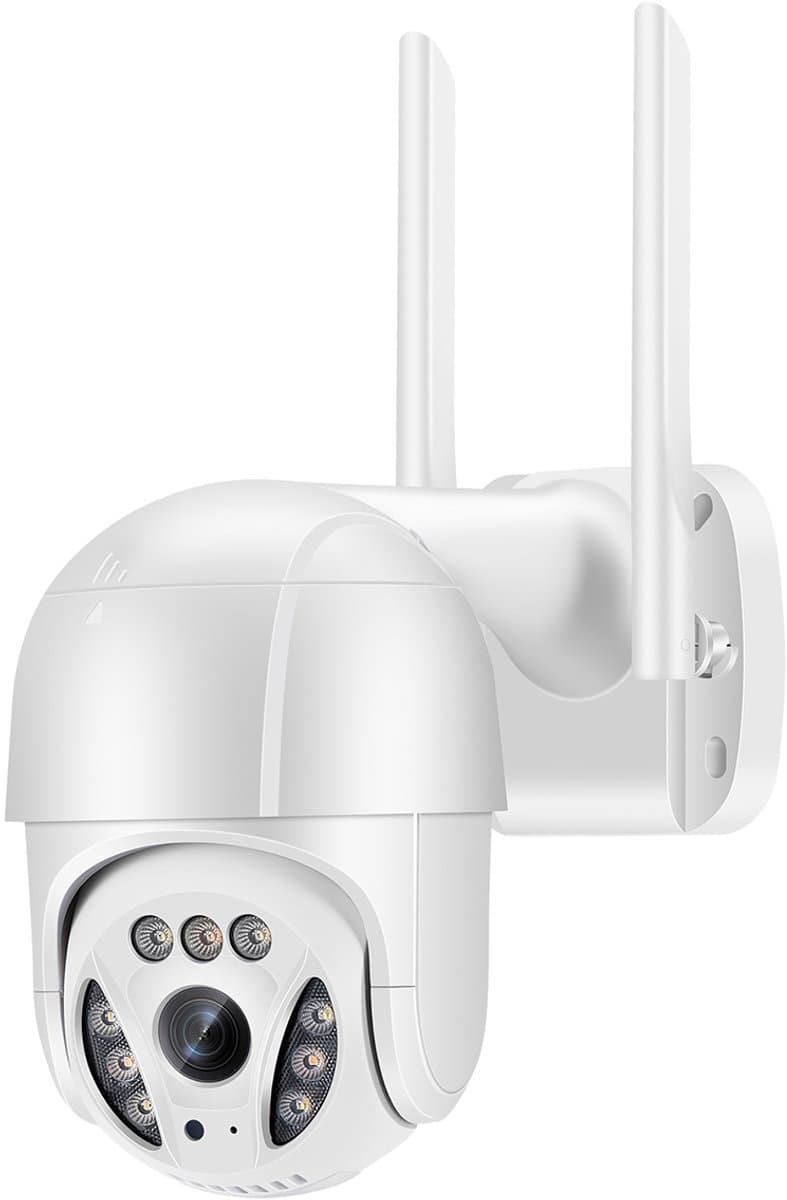 Full HD PTZ beveiligingscamera - WiFi – 355° Draaibaar – Full HD IP Camera met Nachtzicht – Twee-weg Audio – Bewegingsdetectie – IP65 Waterdicht – iOS & Android App