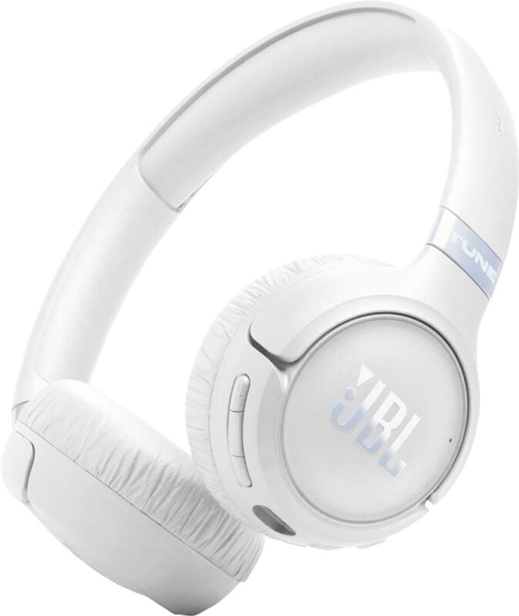 JBL Tune 680NC - Draadloze Noise Cancelling Koptelefoon - Bluetooth - On-ear - 76 uur batterij - Pure Bass & Spatial Sound - Wit