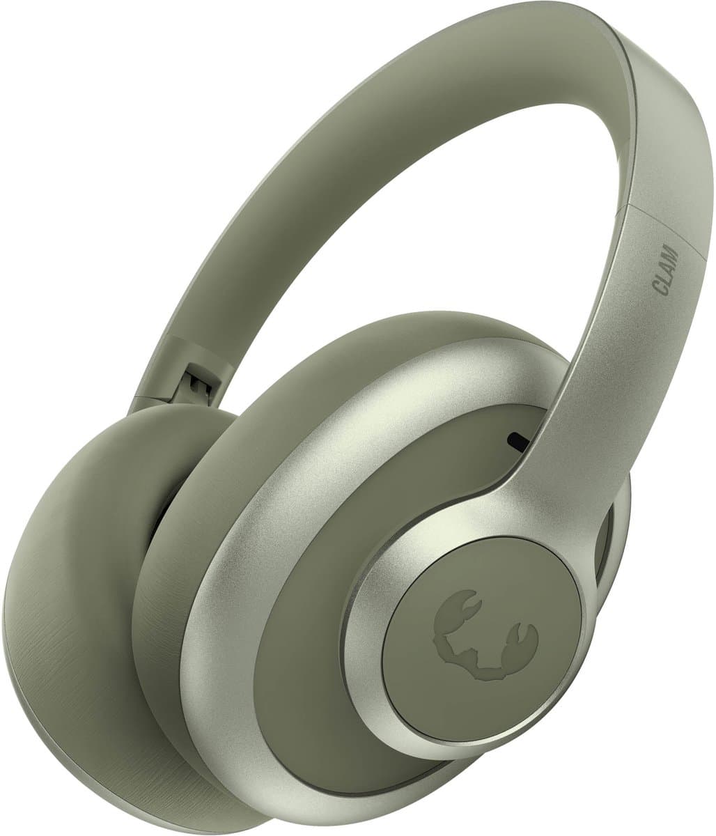 Fresh 'n Rebel Clam Ace 2 – Draadloze Bluetooth Koptelefoon met Active Noise Cancelling – 100+ uur Speeltijd - Met volume wiel - Dried Green