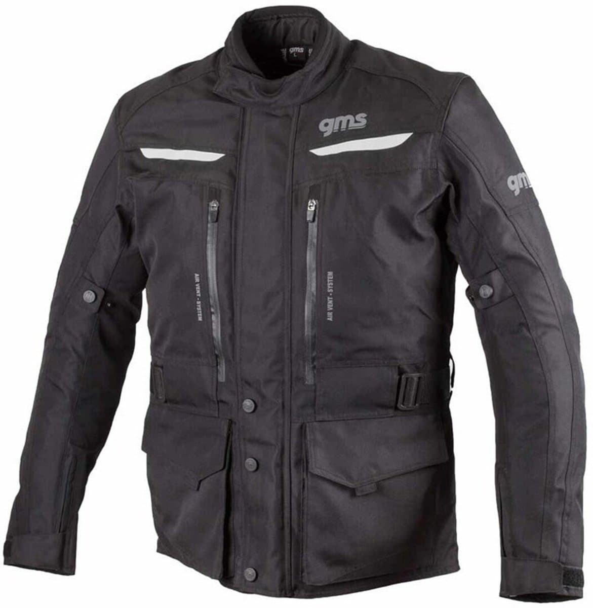 gms Gear Zwarte Textiele Motorjas - Maat XS - Jas
