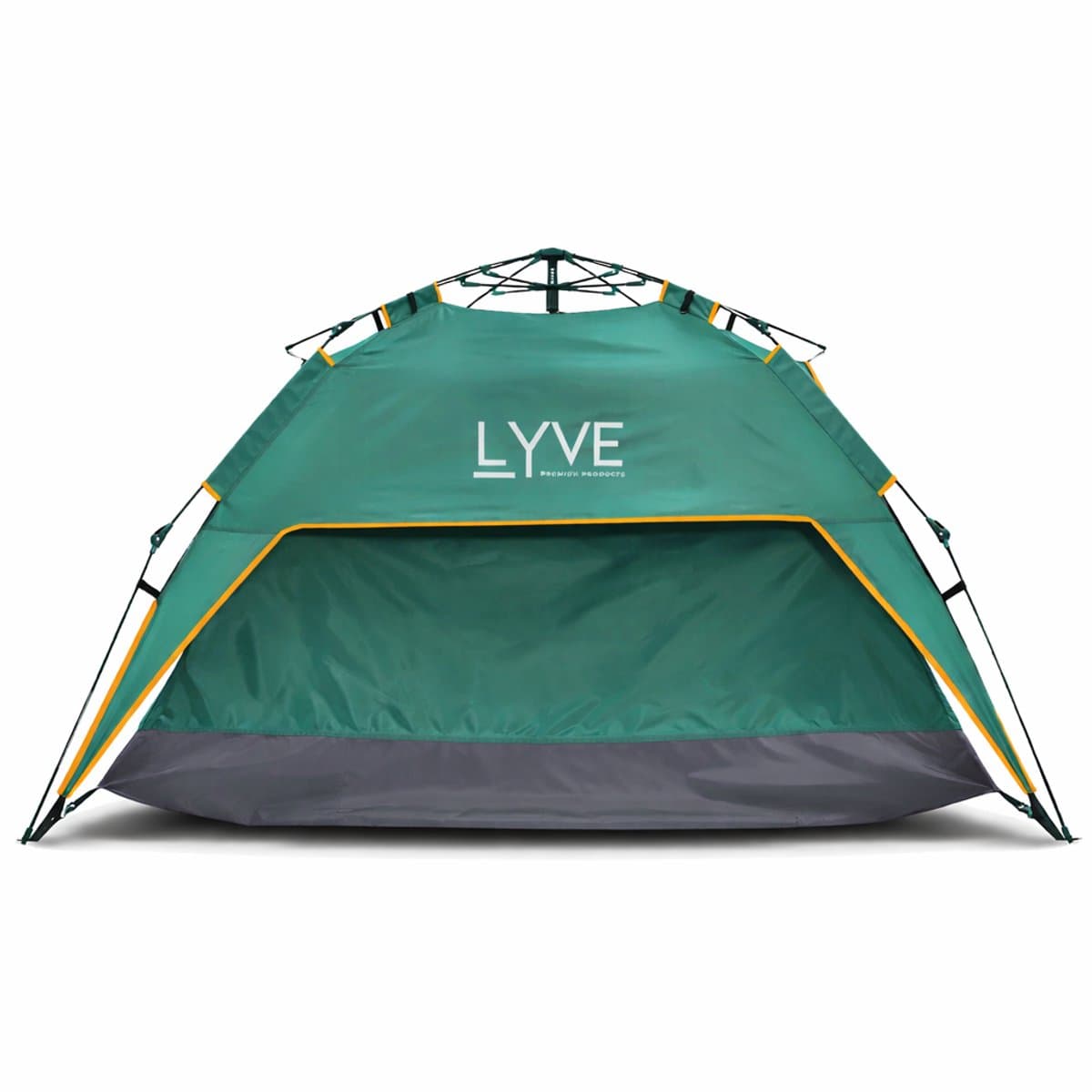 Lyve Pop-Up Tent - 3-Persoons XL - Verduisterend - 5000mm Waterdicht - 30s Opzetten & Afbreken - Groen