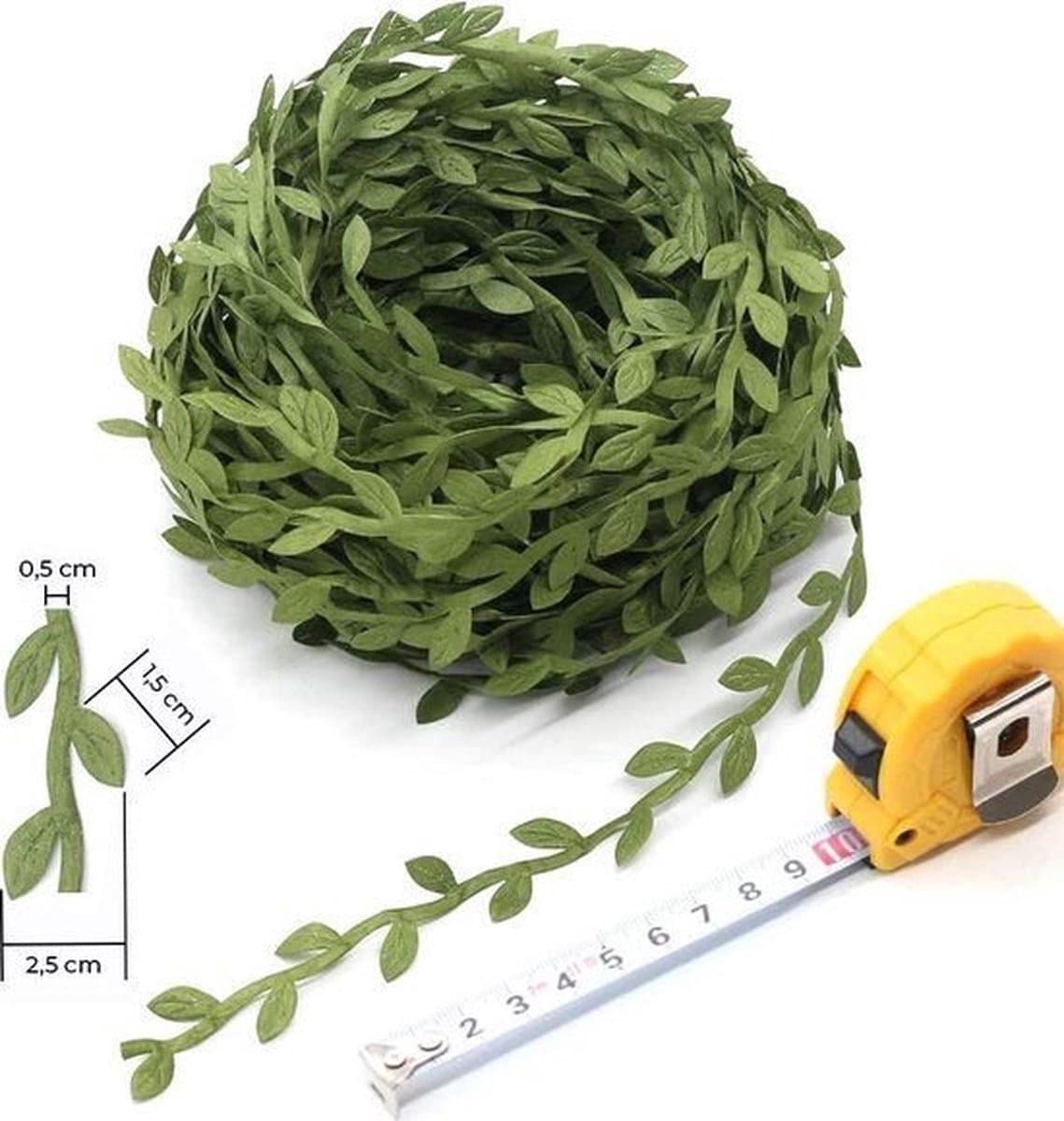 Akyol - klimop slinger -deurkrans -bloemen slinger-kerstdecoratie lint-groene decoratie -kerstkrans-planten slinger -jungledecoratie -klimop plant groen-klimop -kerstkrans -10 meter - – planten – versiering – jungle – tropisch regenwoud – b