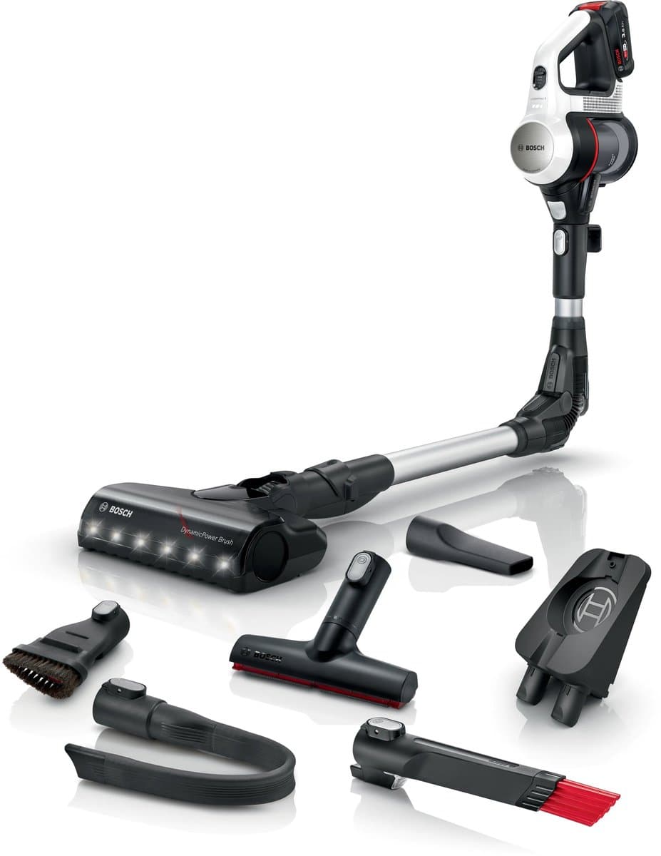 Bosch Unlimited 7 BCS711XXL - draadloze steelstofzuiger - wit