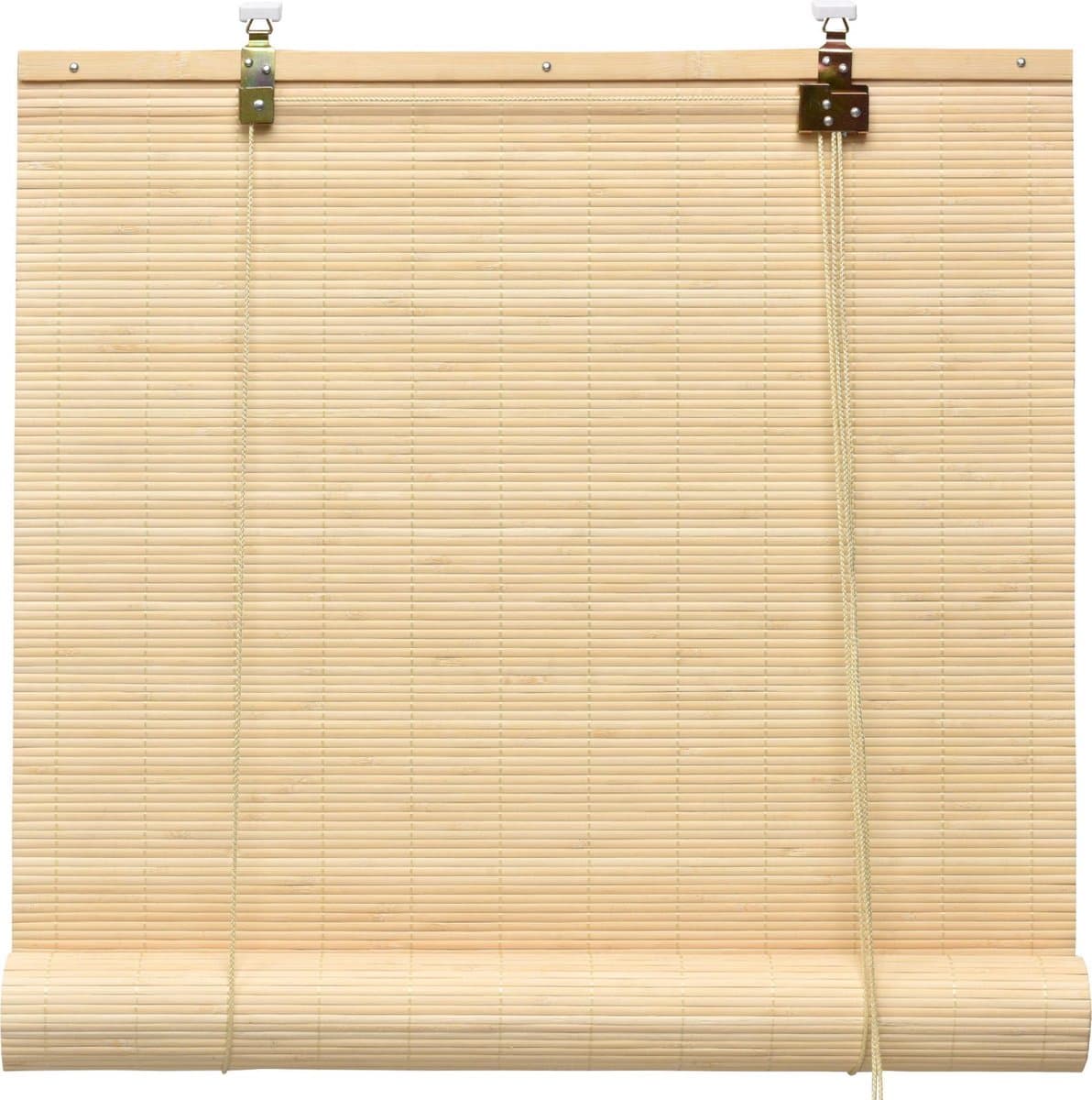 Sol Royal rolgordijn bamboe 120x160 cm SolDecor B86 - rolgordijnen zonder boren - rolgordijnen lichtdoorlatend zonwering bamboo jaloezieën inclusieve klembeugels - Natuur
