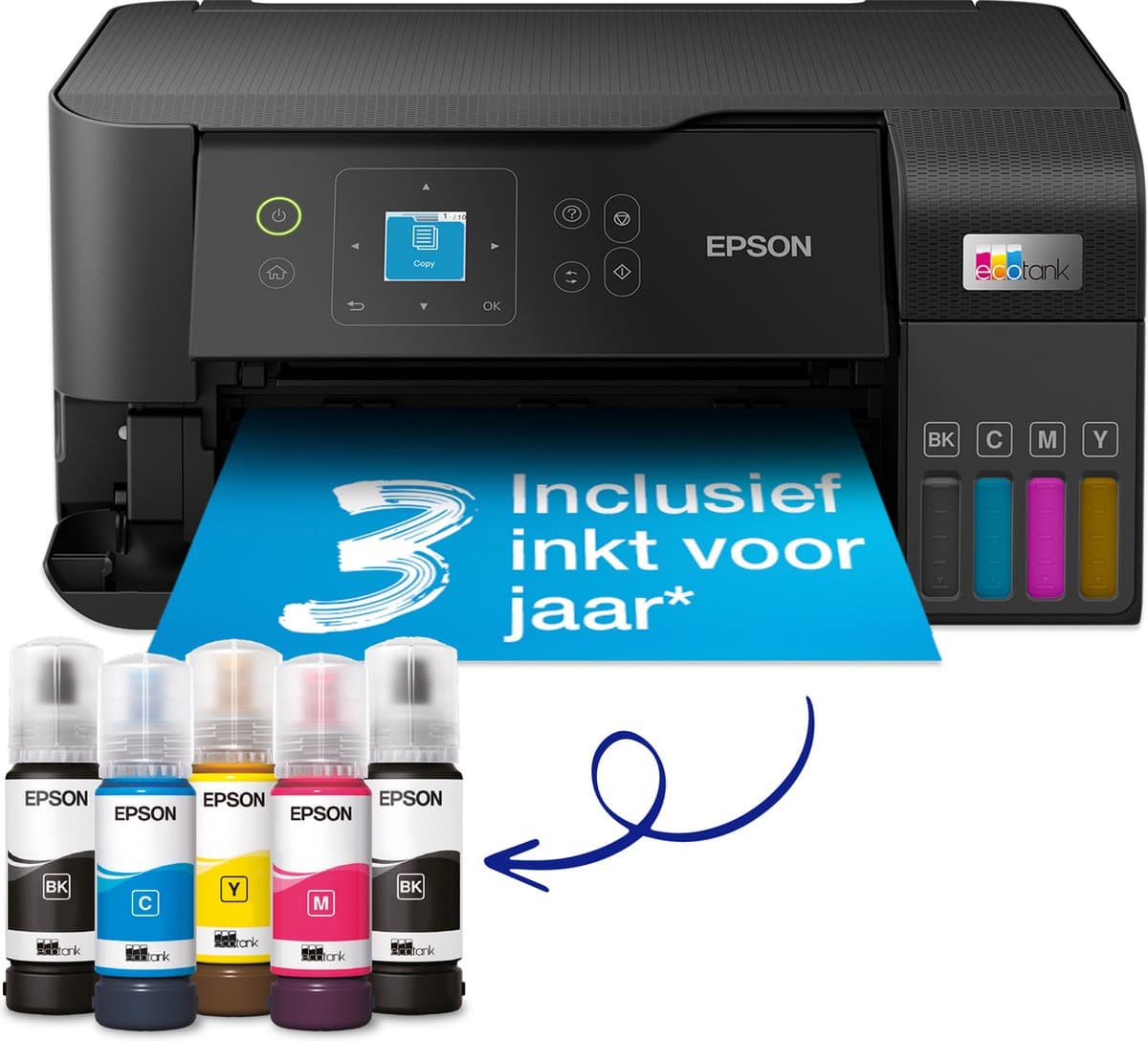 Epson EcoTank ET-2840 - All-in-One Inkttank Printer - Inclusief tot 3 jaar inkt