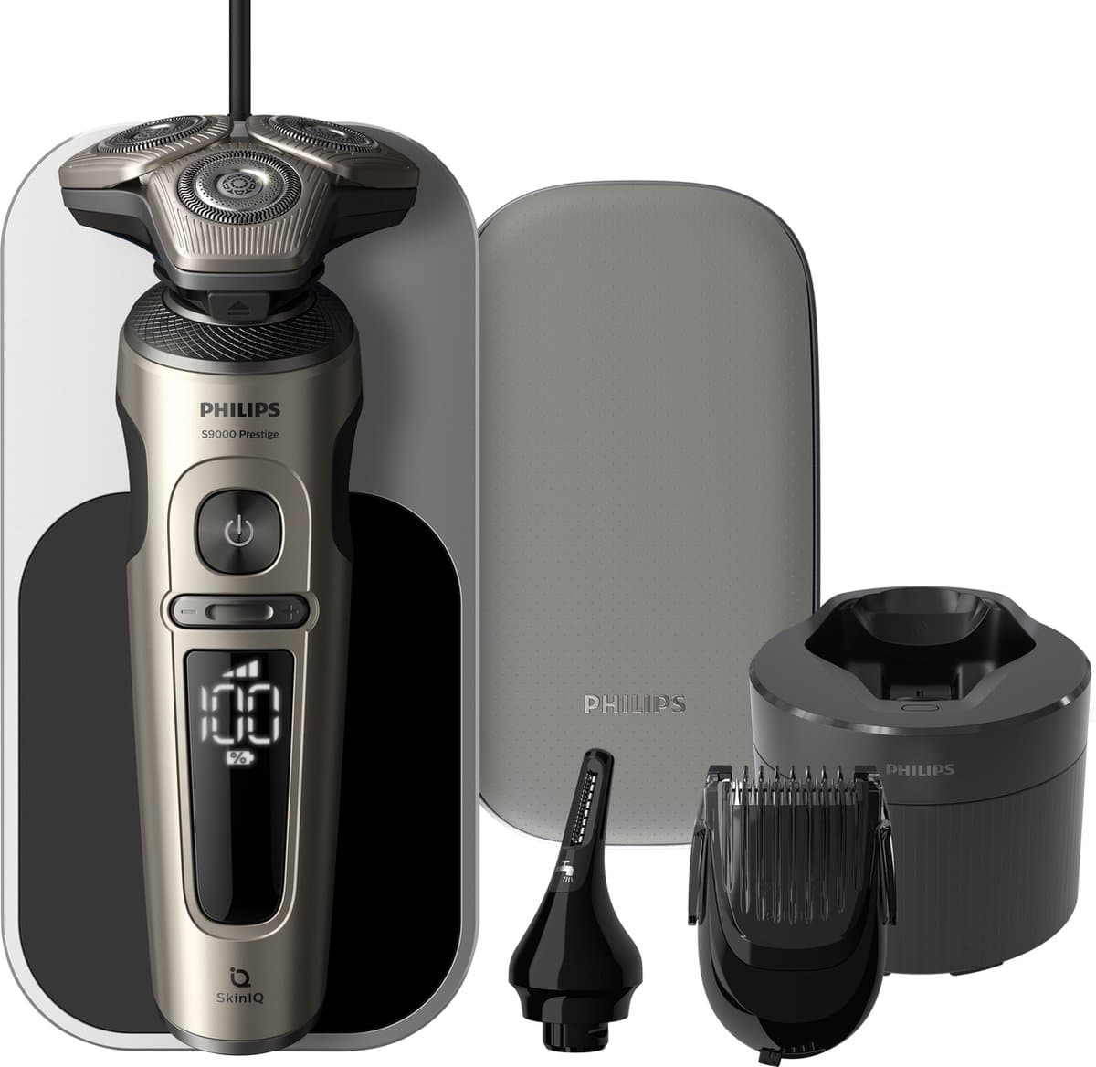 Philips Shaver S9000 Prestige Series SP9883/35 - Elektrisch scheerapparaat - Met uitklapbare trimmer - Neustrimmer opzetstuk - mannen
