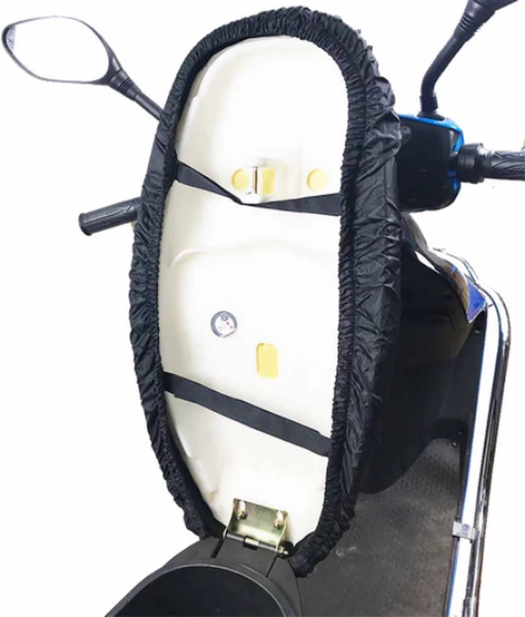 TLVX Zadelhoes Geschikt voor Vespa / Vespa Sprint hoes zadel / Scooter zadelhoes / Waterdichte zadelhoes / Buddyseat hoes waterdicht / Regenhoes / Zithoes waterproef / Brommer zadelhoes / Universeel / Maat XXL (max. 70cm breed bij 115 cm lang)