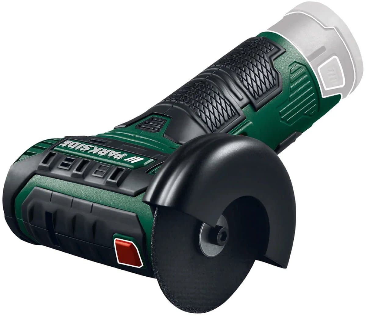PARKSIDE Accu-haakse slijpmachine 12V zonder accu - Geschikt voor het slijpen, afbramen en borstelen van metaal en steen - Stationair toerental: 19.500 min⁻¹ - Doorslijpschijf: Ø76 mm - Exclusief accu en lader