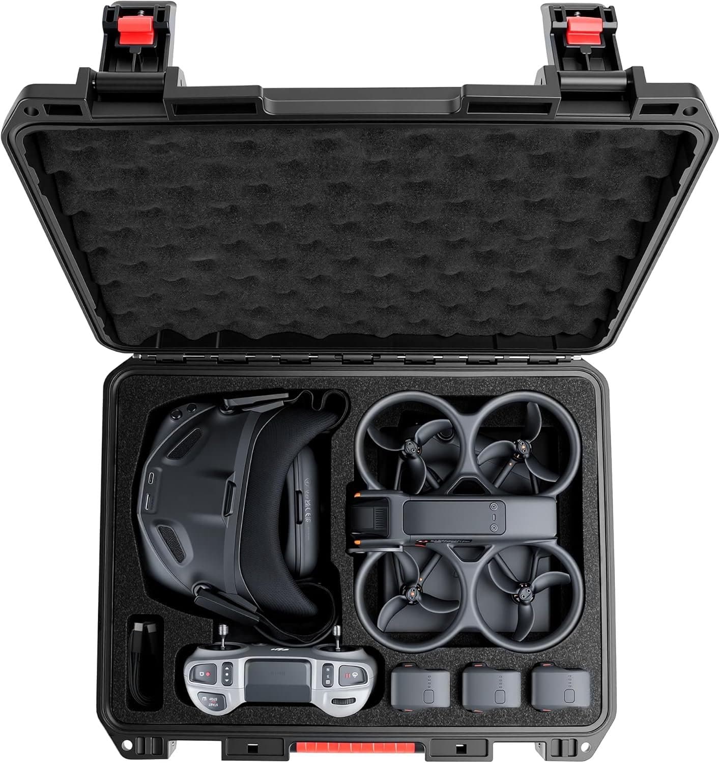 Harde koffer voor DJI Avata 2 Drone/Fly Smart Combo (voor DJI Goggles N3, ALLEEN CASE), waterdichte draagtas voor RC Motion 3, FPV Remote Controller 3 en batterijaccessoires