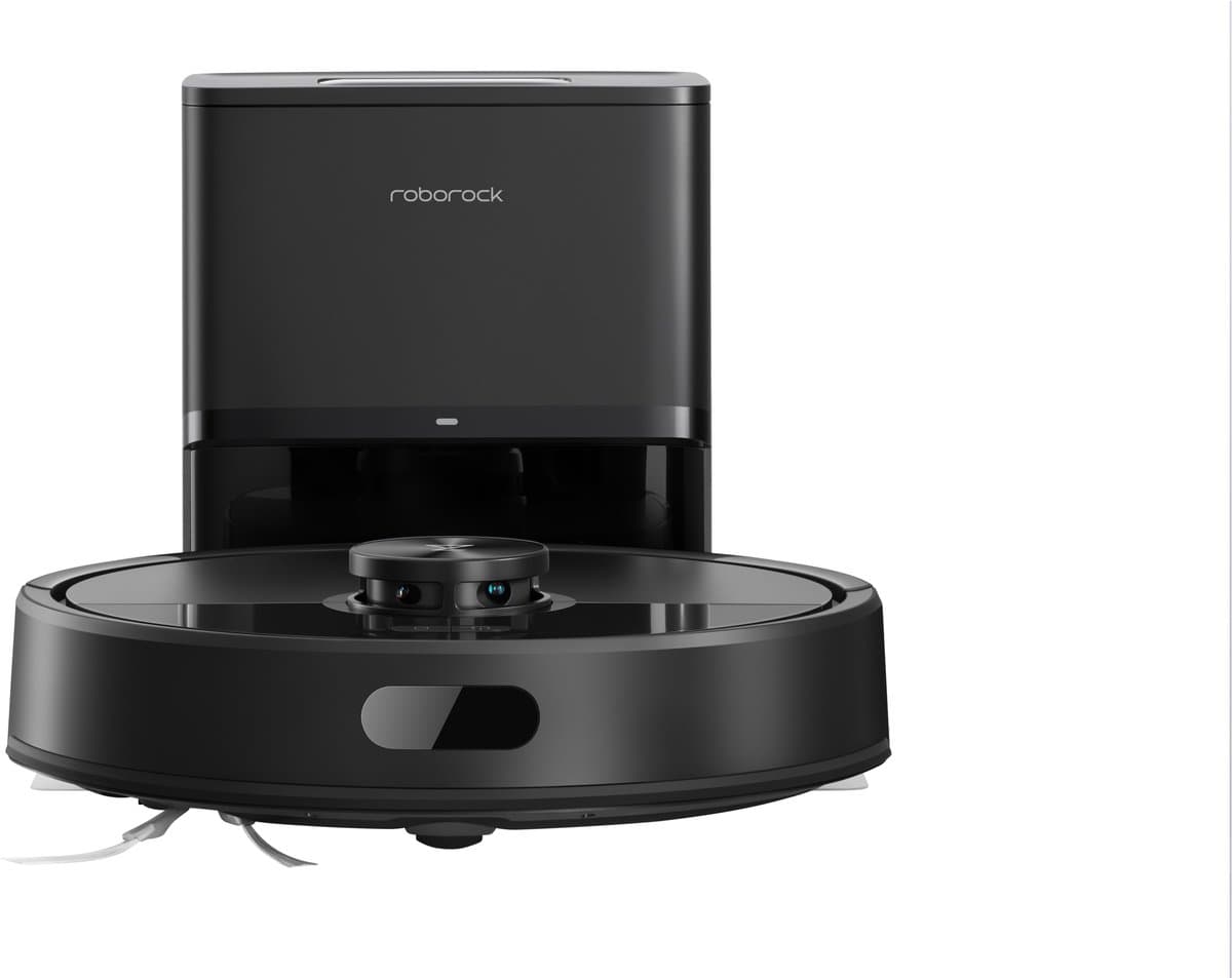 Roborock Robot VC Q7 TF+ Zwart, Dubbel anti-klit systeem, 3 waterdoorstroomstanden, zelfledigend dockingstation