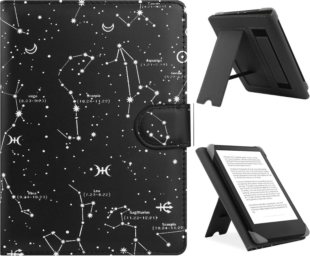 Universele beschermhoes voor 6,8 inch, 7 inch (16,8 cm), e-reader, compatibel met Kindle Paperwhite/Kobo/PocketBook/Tolino/Sony e-book reader, cover case voor 6-7 inch e-book reader met