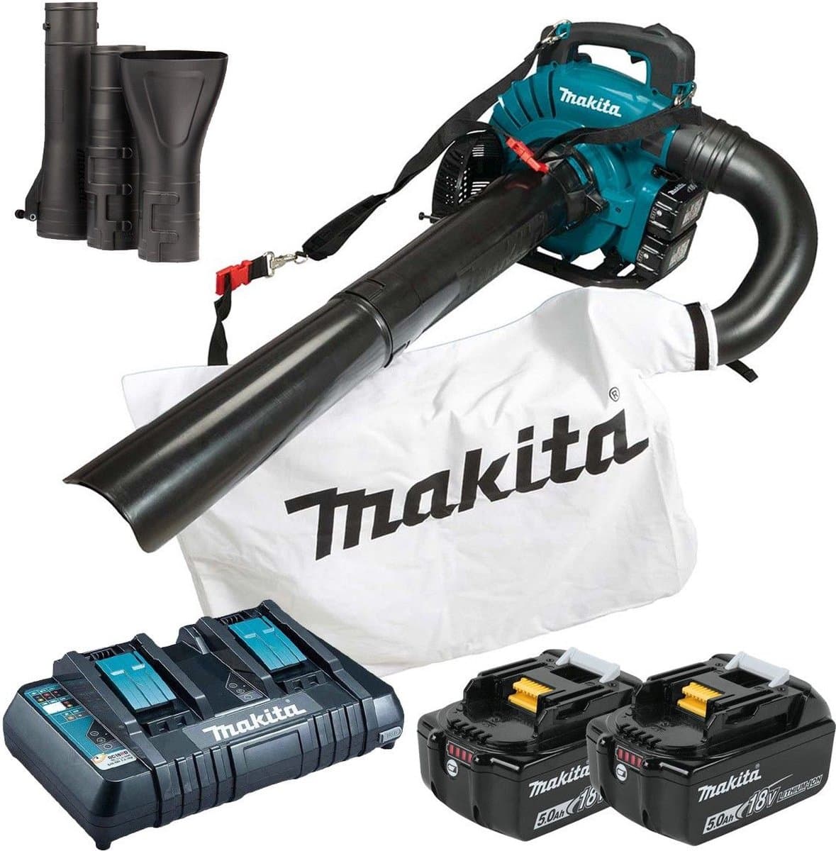 Makita DUB363PT2V 36V (2x 18V) Li-Ion accu bladblazer set (2x 5.0Ah accu) - 194 km/h