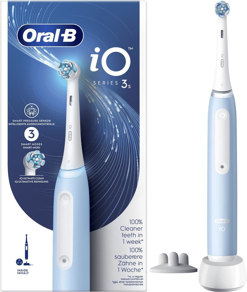 Oral-B iO 3 – Elektrische Tandenborstel – Blauw – iO-technologie