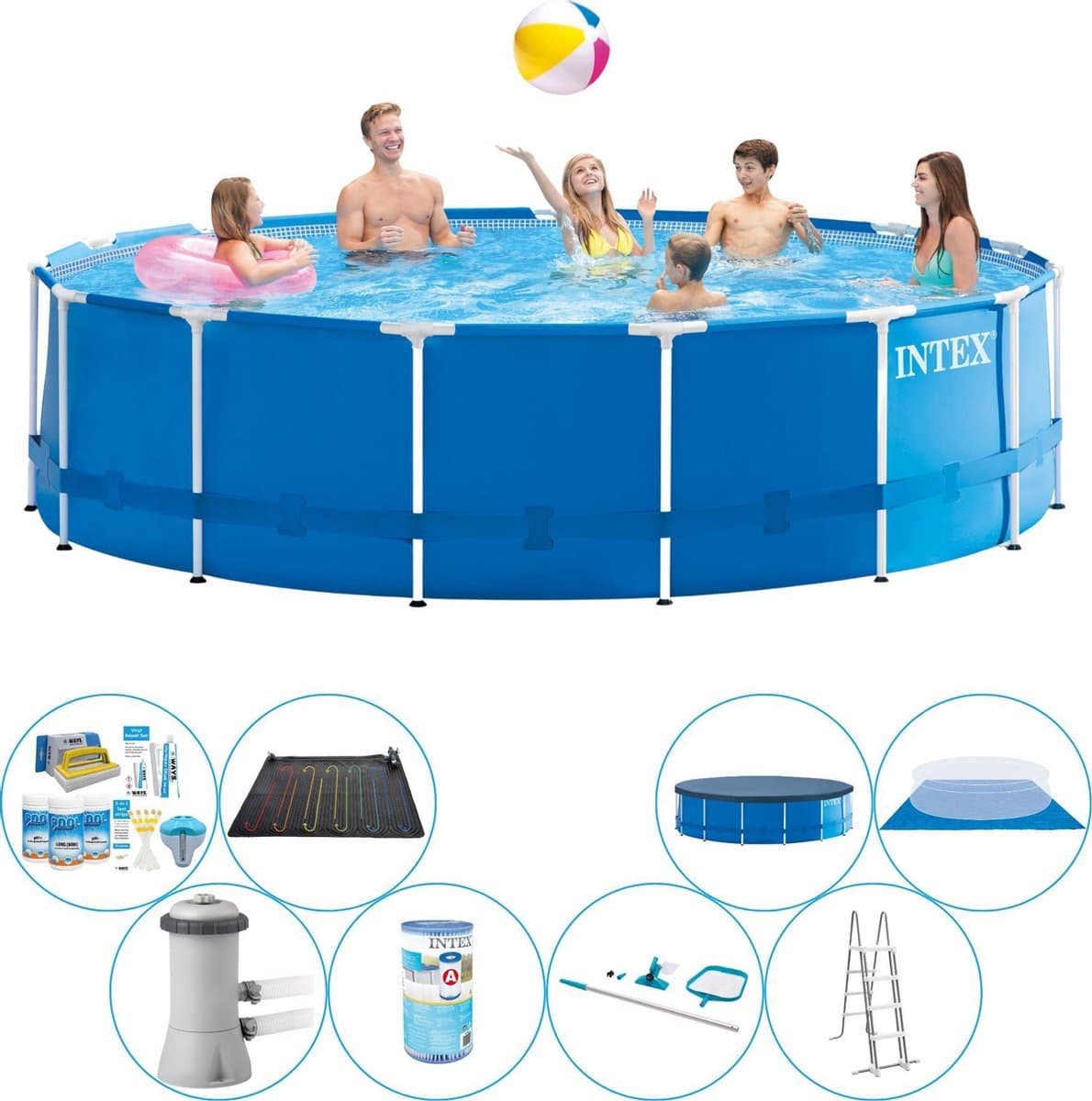 Metal Frame Pool Zwembad Super Deal - 457 x 122 cm