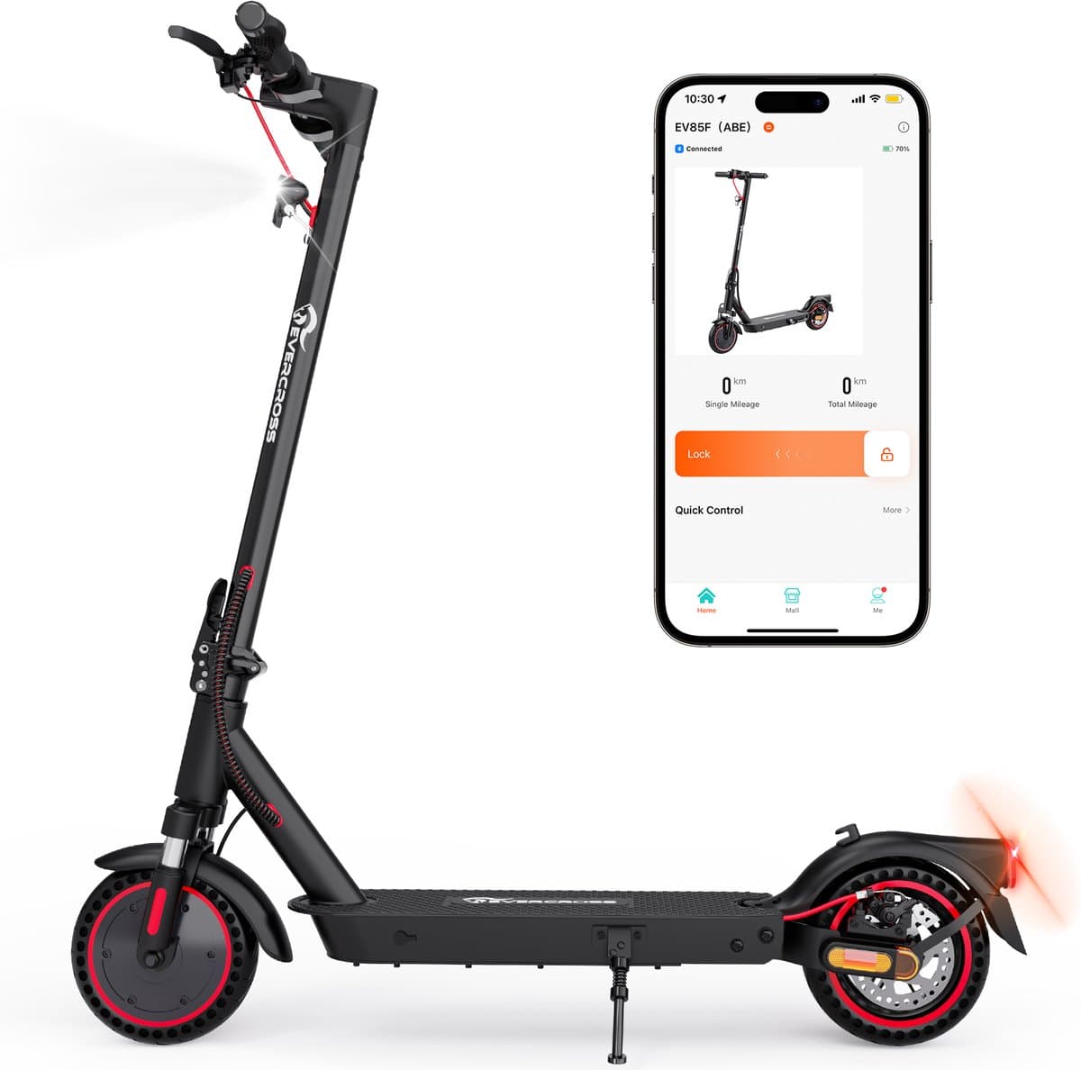 Evercross Tech EV85F Elektrische step - opvouwbaar - 25 km/u - voor volwassenen