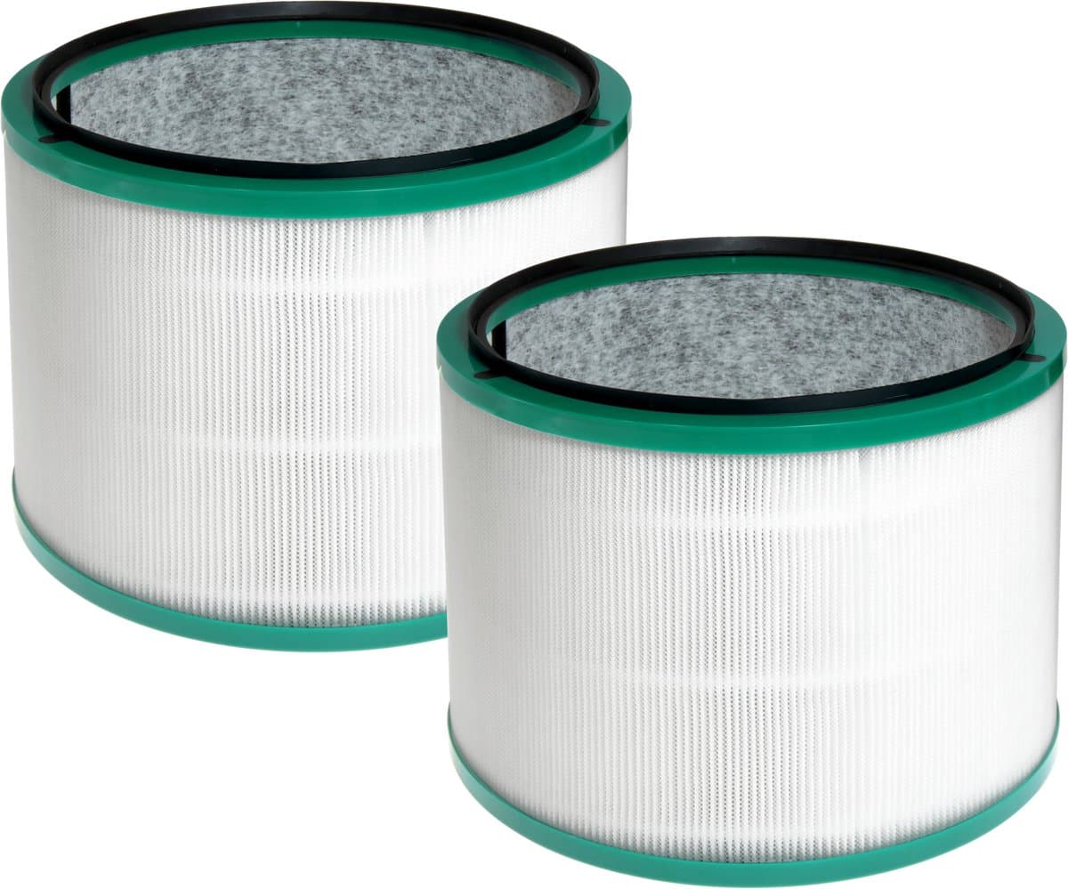 2x Dparts HEPA filter geschikt voor Dyson HP00 HP01 HP02 HP03 DP01 DP03 - Pure Hot and Cool series luchtreiniger en ventilator - Pure Hot+Cool Cool Link purifier verwarmingsventilator - nr. 968101-04