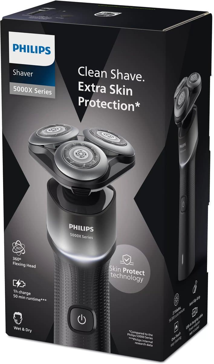 Philips Series 5000X X5004/00 - Elektrisch Scheerapparaat - Nat & Droog - SkinProtect - Grijs/Zwart
