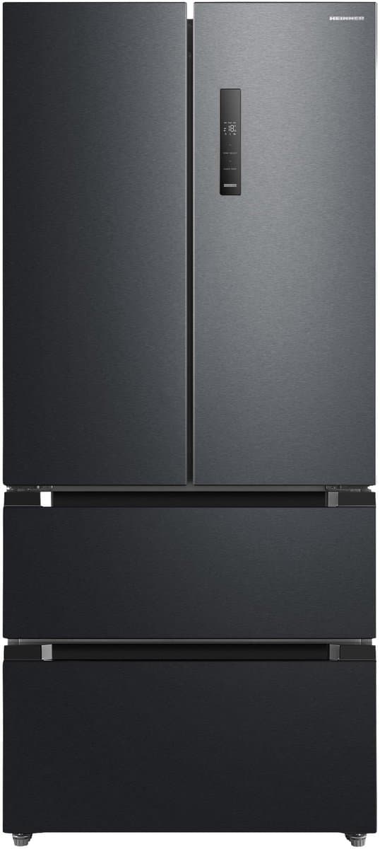 Heinner HCFD-M516INVHDXE++ French Door Amerikaanse Koelkast – 516 L – No Frost – LED Touch Display – InoxCool & ADT Fresh System – Donker RVS – 5 Jaar Garantie