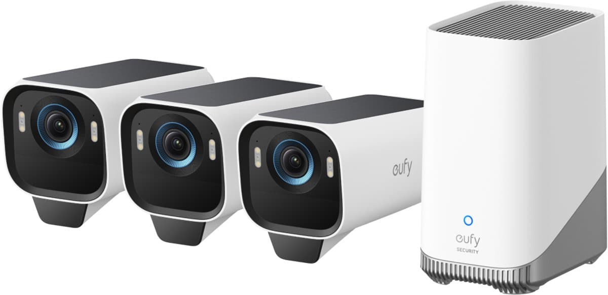 Eufy Cam S3 Pro 3+1 Bullet IP-beveiligingscamera Buiten 3840 x 2160 Pixels Muur