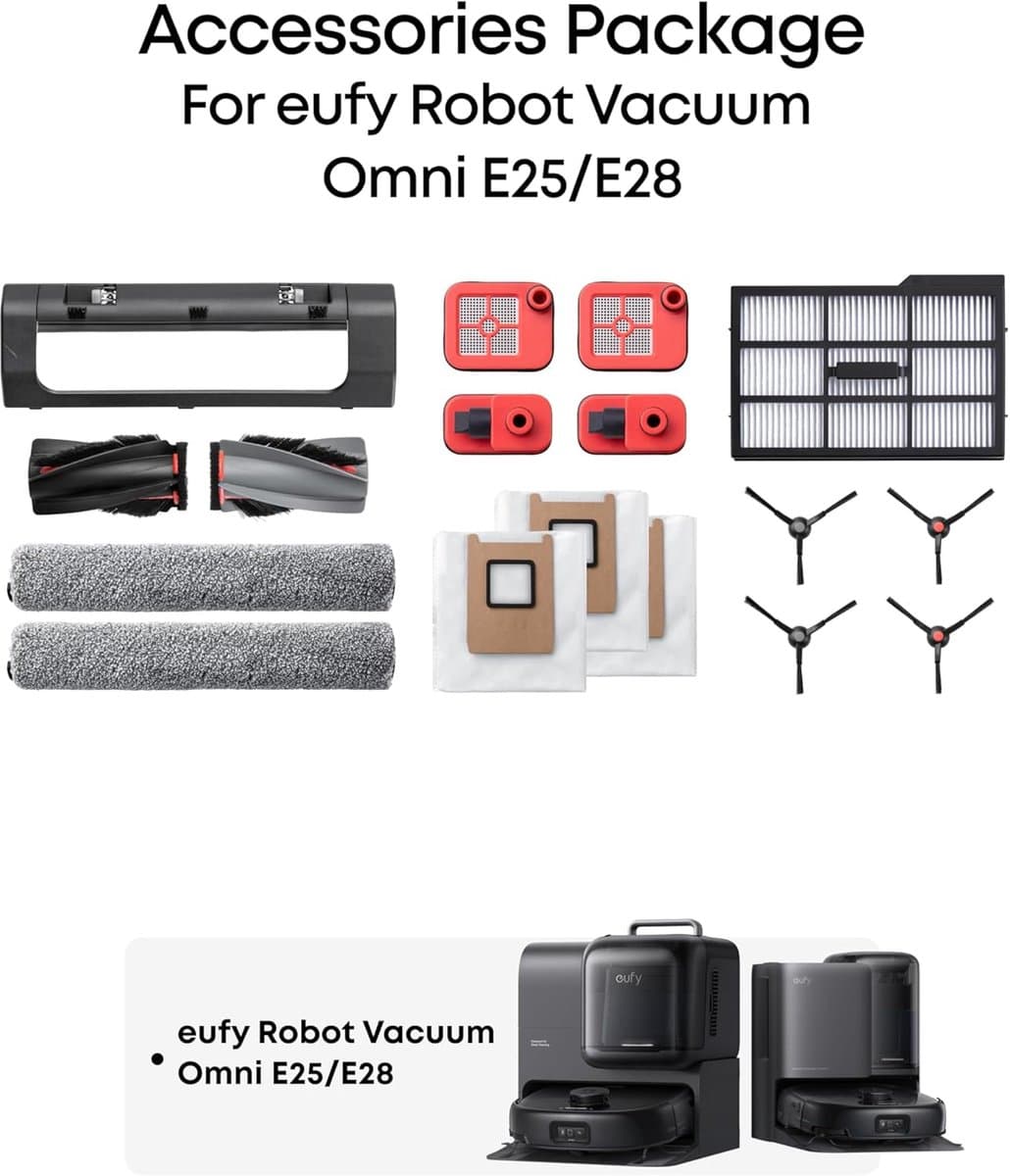 Eufy accessoireset voor eufy E25/E28 Omni robotstofzuiger