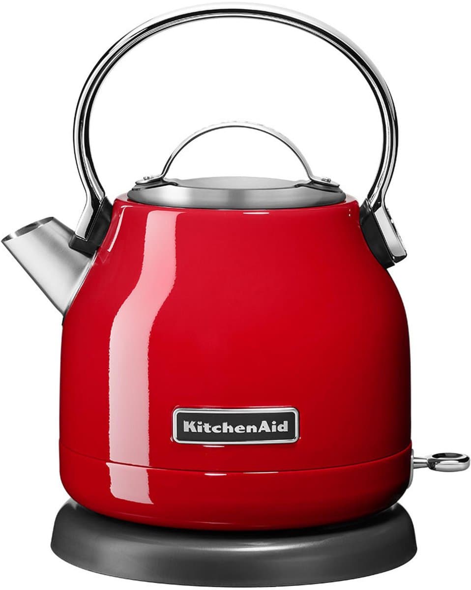 KitchenAid 5KEK1222EER waterkoker - 1,25 l - 2200 W - Zwart - Rood - Roestvrijstaal