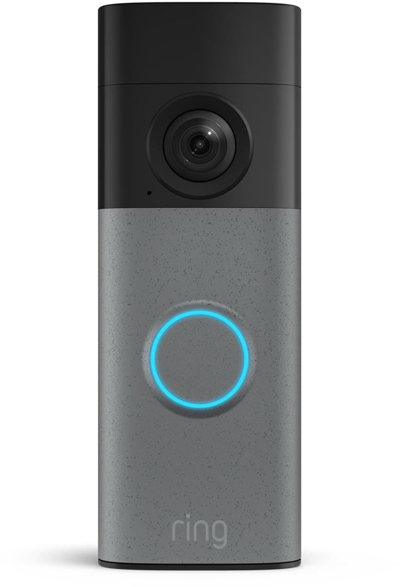Ring Videodeurbel op batterij (nieuwste generatie) - Speckled Grey - 2K video