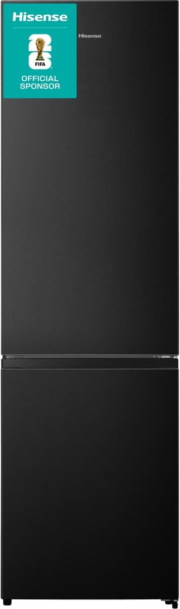 Hisense RB440N4AFC - Koelvriescombinatie vrijstaand - Zwart - 336 liter - Rechtsdraaiend (omkeerbaar) - C label - 35 dB(A) - NoFrost