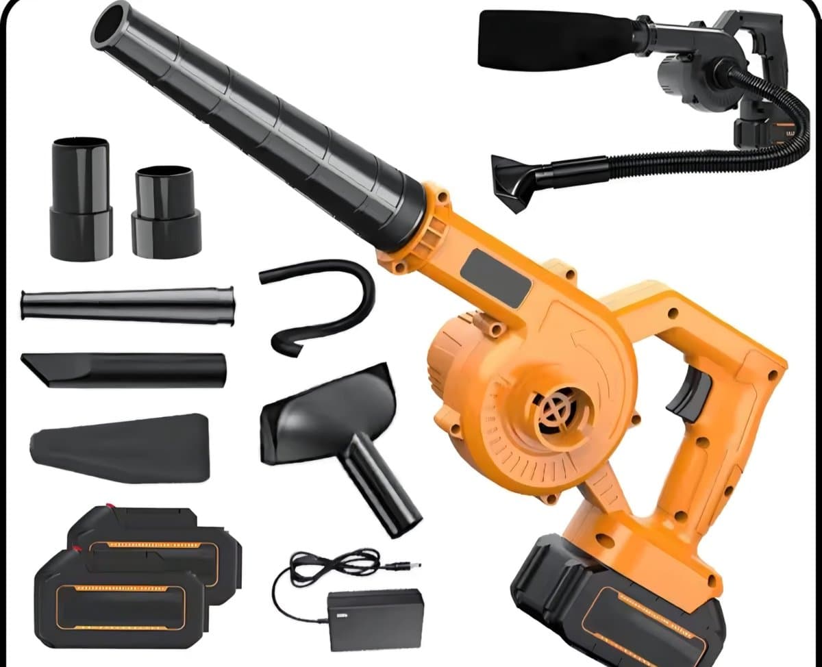 2-in-1 Accu Bladblazer & Stofzuiger 18V – Borstelloze Motor – Inclusief 4.0Ah Accu & Snellader – Lichtgewicht & Krachtig
