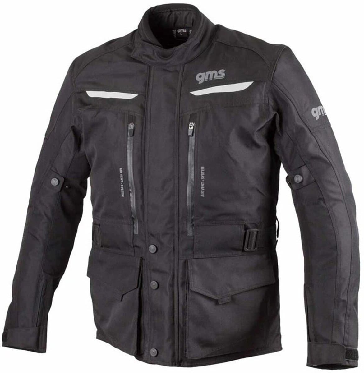 gms Gear Zwarte Textiele Motorjas - Maat L - Jas