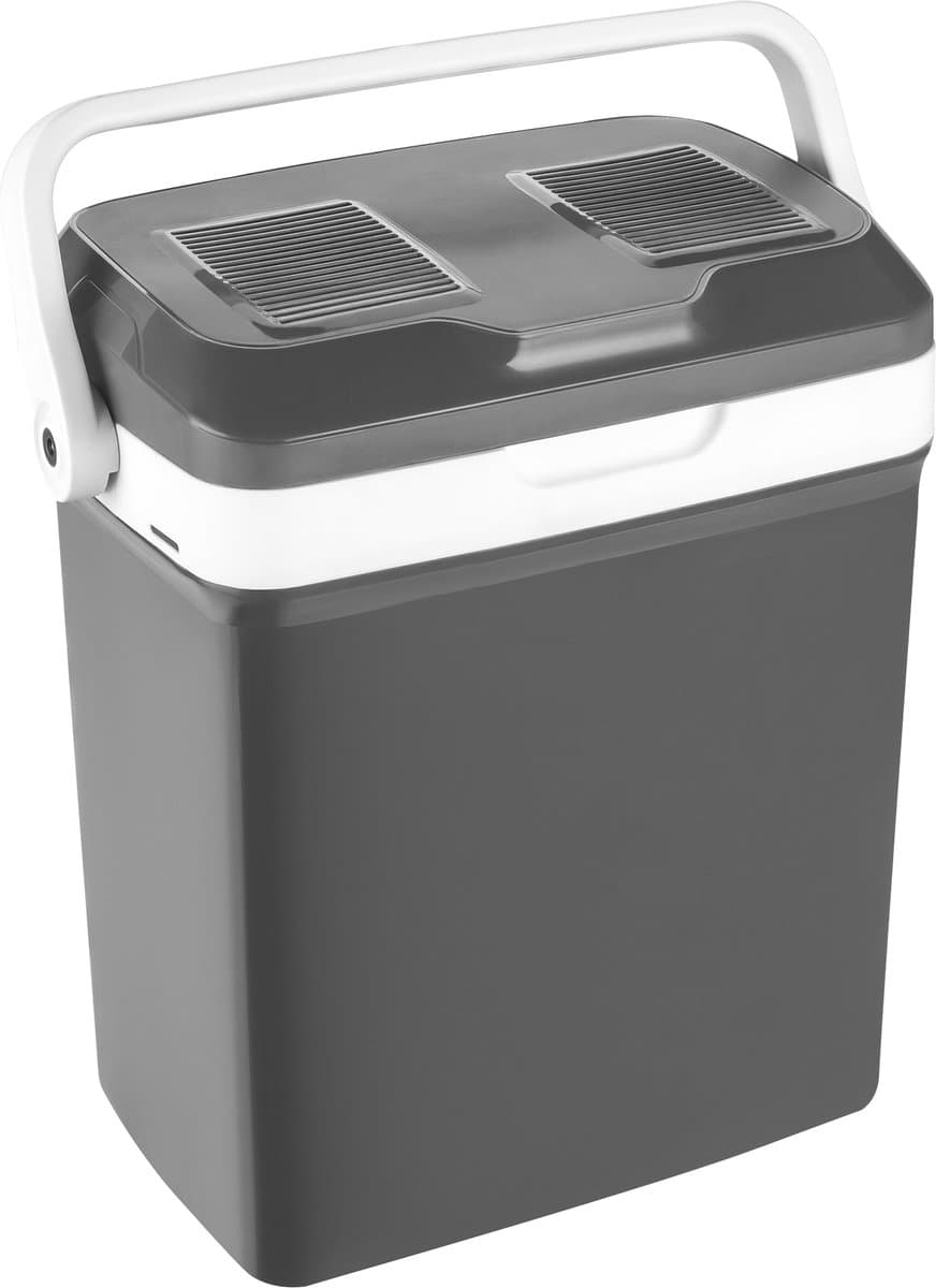 Outbee Elektrische Koelbox - Koelbox elektrisch 12v 230 volt - Koelbox auto - 21L - Geschikt voor 1,5 liter flessen - Grijs