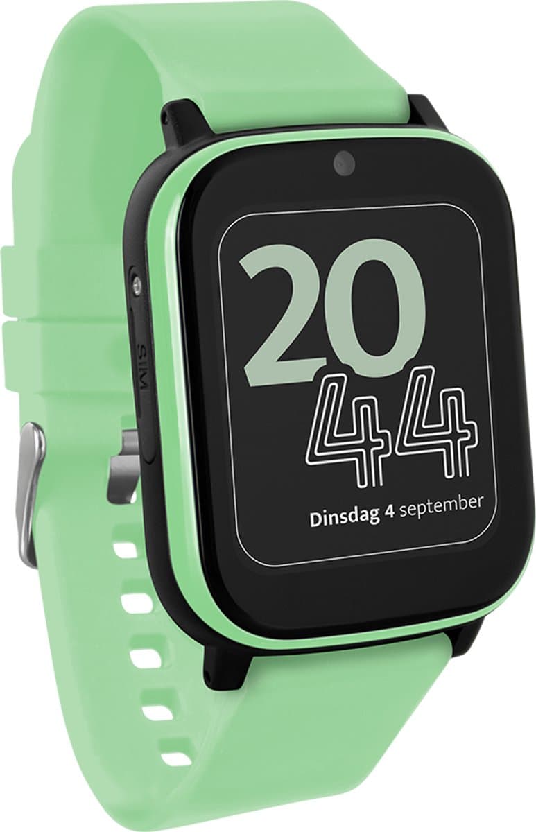One2track Connect NEXT groen | GPS horloge voor kinderen | Bekijk de locatie van je kind. Stel veilige zones in. En videobellen met de leukste smartwatch voor kinderen