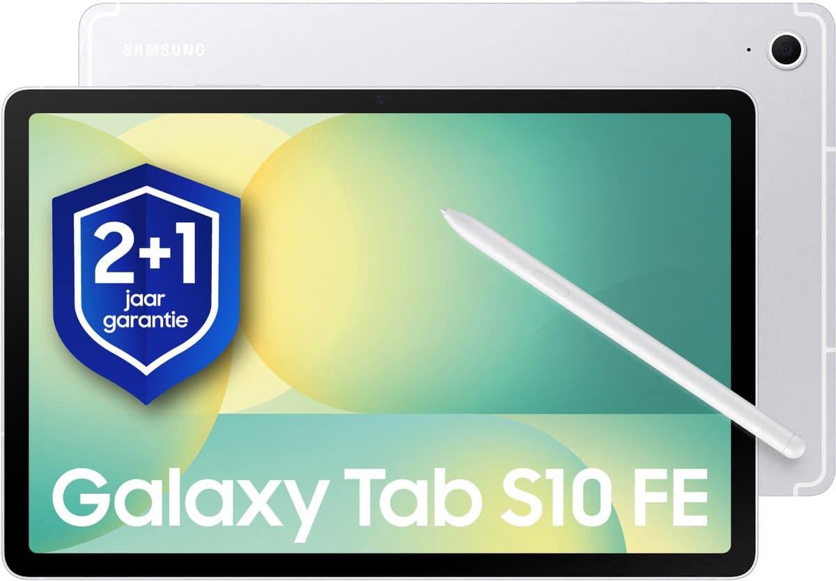 Samsung Galaxy Tab S10 FE - WiFi - 128GB - Silver + 1 jaar extra garantie