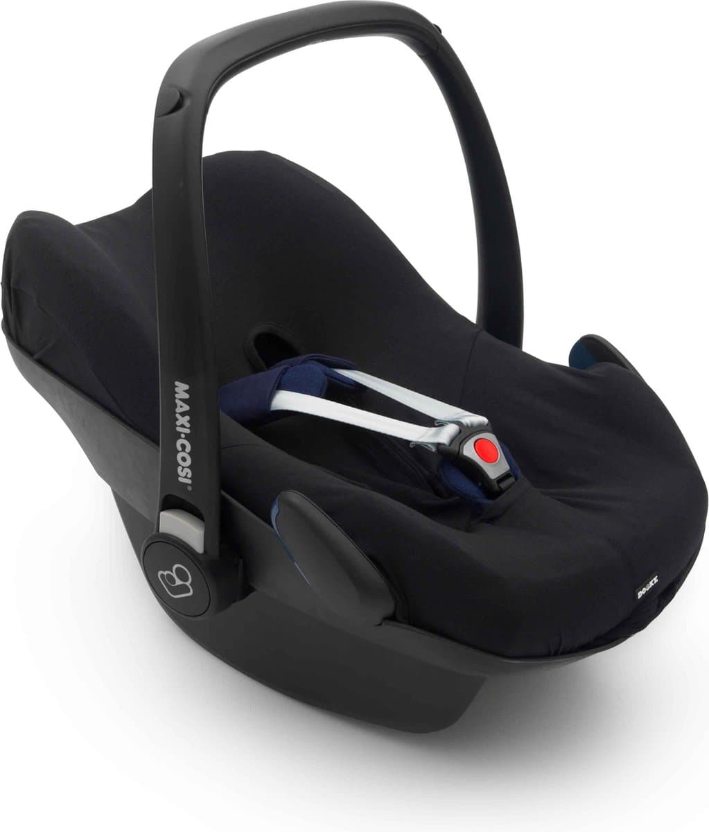 Dooky Seat Cover 0+ Autostoel hoes Zwart Uni - Universele Autostoelhoes Maxi Cosi CabrioFix, Maxi Cosi hoes Pebble, Maxicosi hoes, Cybex en meer - Autostoelhoes Baby Universeel