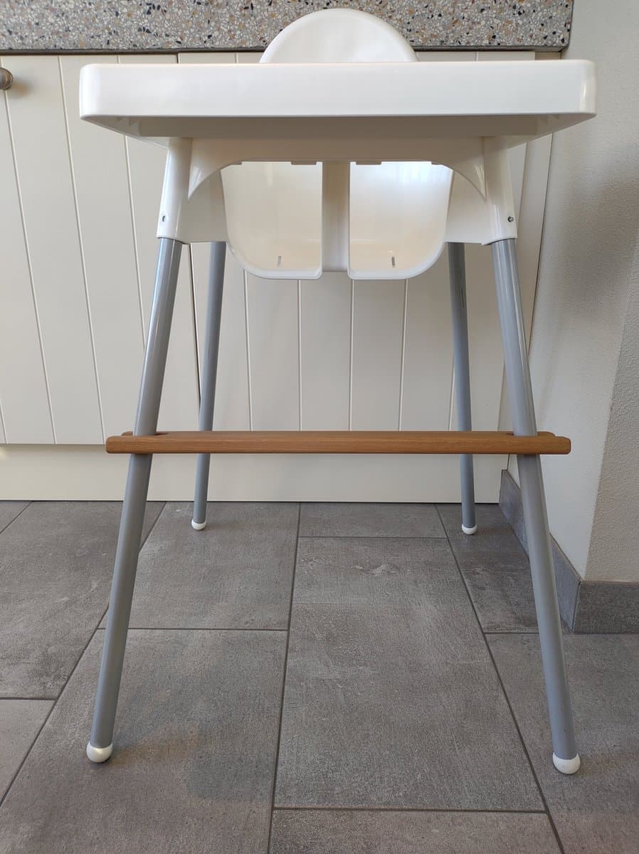 Voetensteun voor IKEA ANTILOP kinderstoel - 100% hergebruikt eikenhout