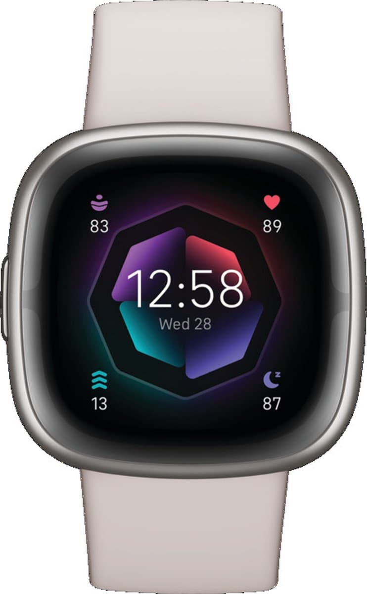 Fitbit Sense 2 - Smartwatch dames en heren - Wit