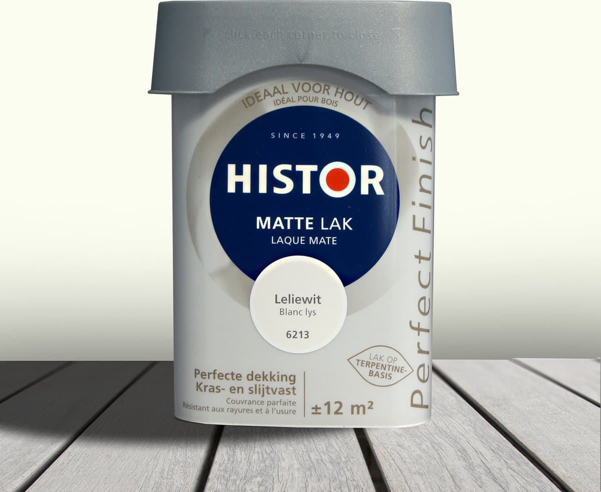 Histor Perfect Finish Lak Mat 0,75 liter - Leliewit