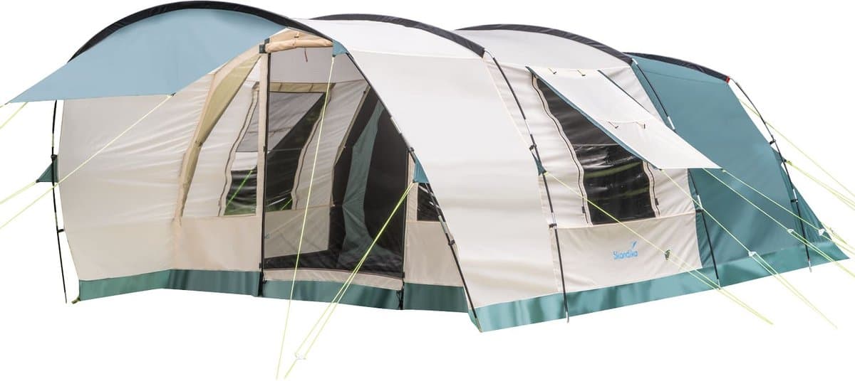 Skandika tunneltent Hafslo 5 Sleeper Protect - Kampeertent voor 5 personen, Sleeper-technologie, canopy-luifel, 5000 mm waterkolom | Grote familietent, tent, outdoor, camping