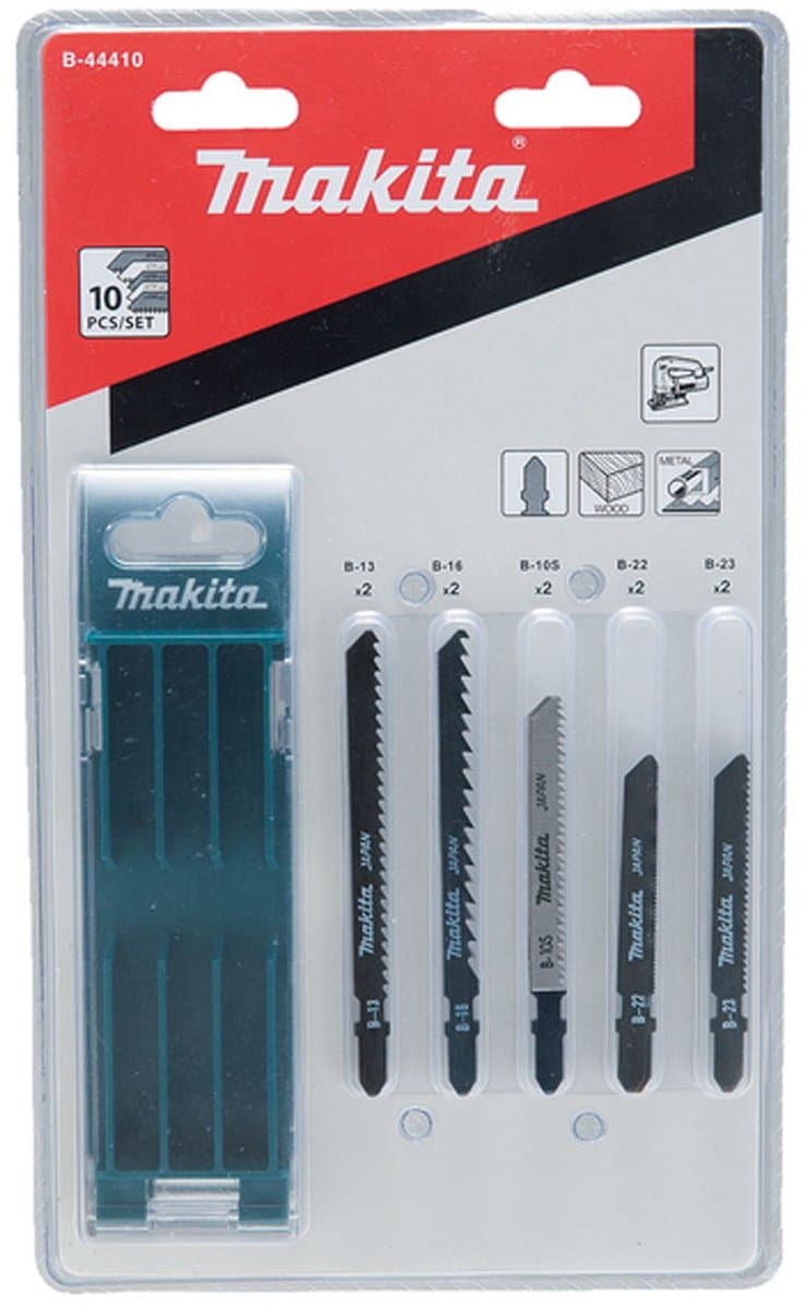 Makita B-44410 10 delig Decoupeerzaagblad set - Hout / Metaal