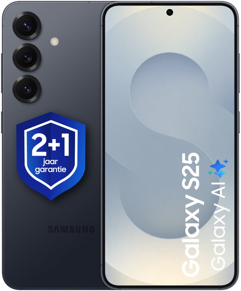 Samsung Galaxy S25 5G - 256GB - Black + 1 jaar extra garantie