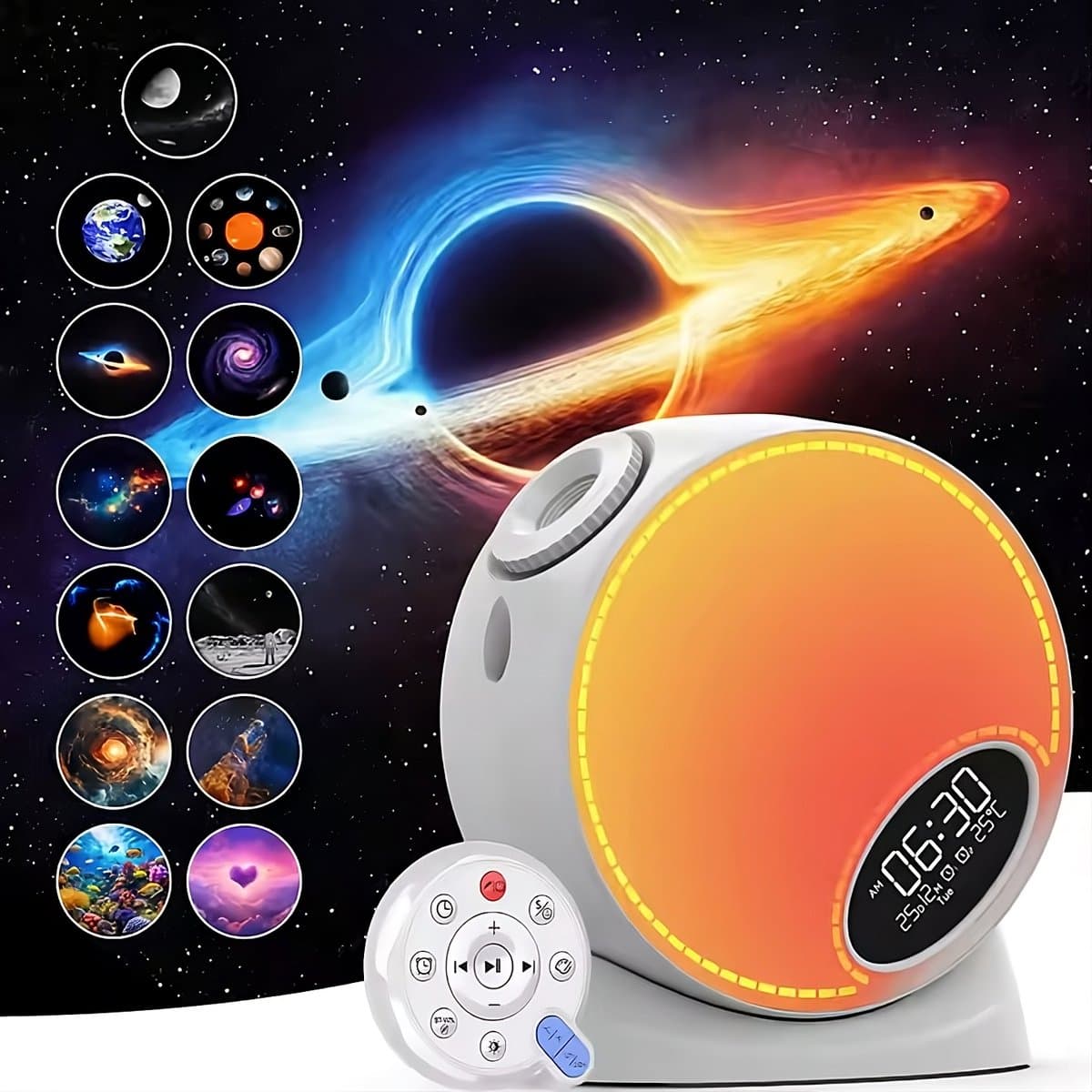 Multifunctionele Galaxy Projector – Sterren Projector – RGB Sfeerlamp – Smart Nachtlamp – Projector – Bluetooth Speaker – Timer & Wekkerfunctie