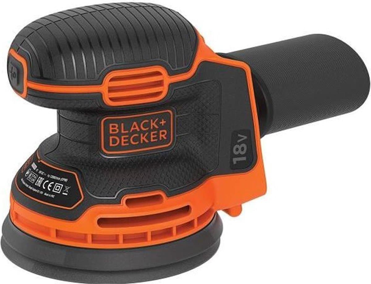 BLACK+DECKER 18V excentrische Schuurm. zonder accu en lader - BDCROS18N-XJ