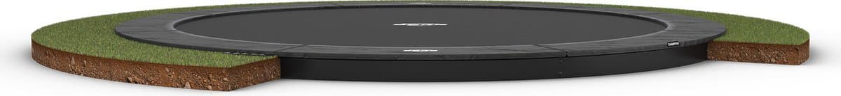 BERG SPORTS Champion FlatGround 430 Trampoline - Rond - Met AirFlow Pro Springdoek - TwinSpring - Grijs