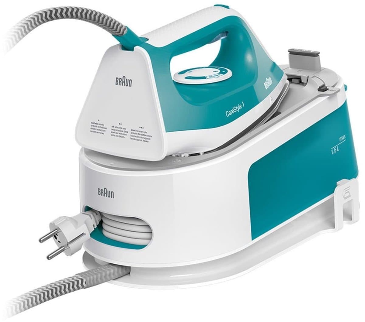 Braun CareStyle 1 IS1013GR - Stoomgenerator - Handmatige instellingen - Auto-off - Groen/Wit