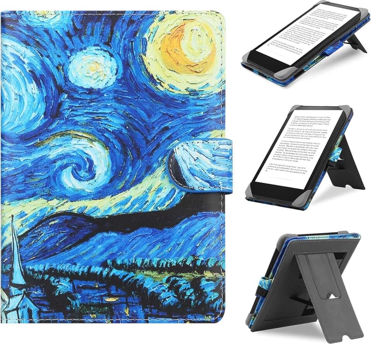 Universele hoes voor 6,8 inch, 7 inch eReader compatibel met Pocketbook/Tolino/Sony E-Book Reader Kindle Paperwhite/Kobo Clara HD/Kobo Clara 2E, 6 inch, 6,8 inch, 7 inch hoes cover met