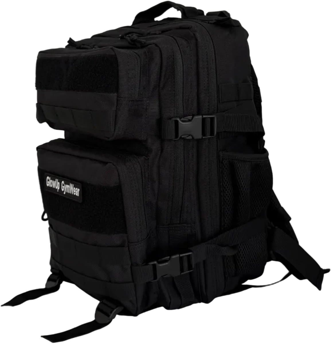 GlowUp Tactical Rugzak 25L Zwart - Hyrox Backpack Dames & Heren - Geschikt voor Patches - Fitness & CrossFit Rugzak - Laptopvak