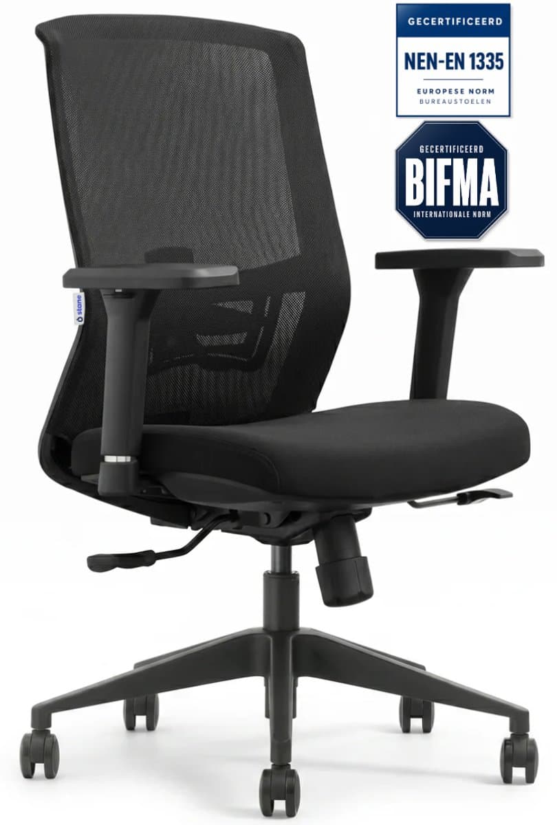 Stane Classic Basic - Ergonomische Bureaustoel - Office Chair - Bureaustoelen voor Volwassenen - Computer stoel - NEN-EN1335 Gecertificeerd -