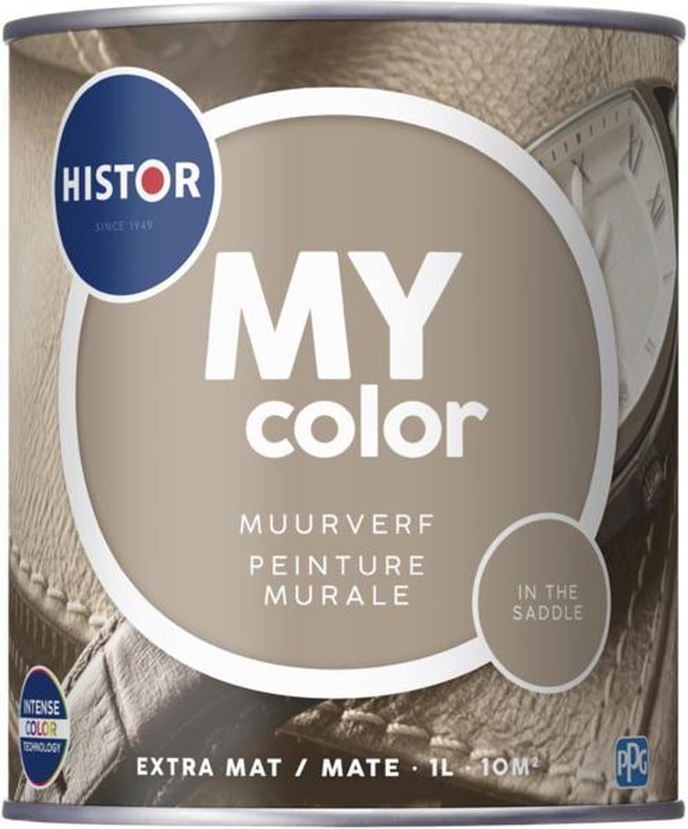 Histor MY Color Muurverf In The Saddle - Extra Mat - Reinigbaar - Extra Dekkend - 1L - Beige