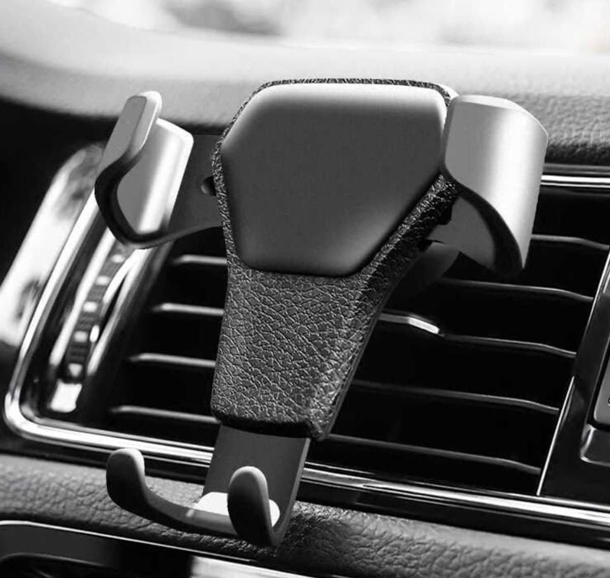 Autohouder telefoon smartphone - Telefoon houder Auto ventilatie - Telefoonhouder auto - Auto accessoires - Horizontale ventilatie - Mobiele houder - GSM-houder - Universele houder